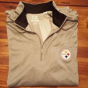 NWT steelers drytec pullover